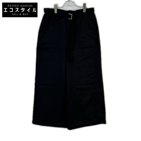 sacai サカイ ×SPIEWAK 24-03533M ブラック ワイドパンツ 0 sacai（サカイ） ×SPIEWAK 24-03533M ブラック ワイドパンツ ブラック