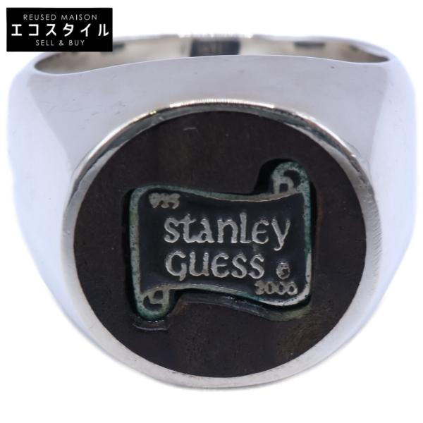 スタンリーゲス ラージラウンドウッドリング STANLEY GUESS スタンリーゲス ラージ ラウンドウッド ロゴインレイド