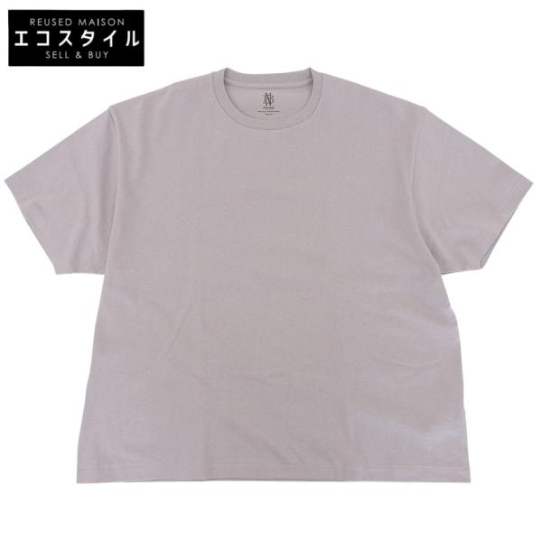 BATONER バトナー 新品同様 CHOMA CREW NECK 半袖 Tシャツ トップス メンズ グレージュ WIDE M WIDE M 新品同様 BATONER バトナー CHOMA CREW NECK 半袖 Tシャツ トップス