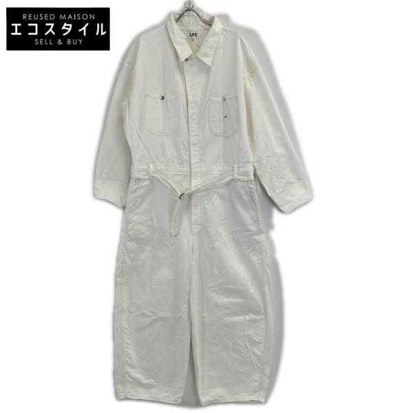 Lee リー LM4688 ホワイト CITY SHOP別注 OVERSIZED ジャンプスーツ ホワイト L オーバーオール オールインワン コットン レディース 中古