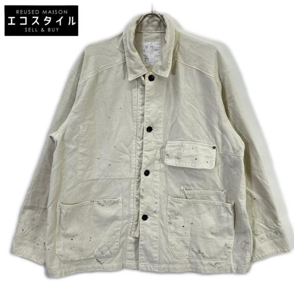 ANCELLM アンセルム ANC-JK77 ホワイト DUCK COVERALL JACKET