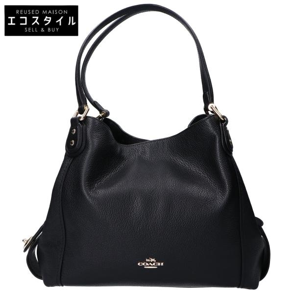 COACH（コーチ） 57125 ブラック レザー トートバッグ トートバッグ