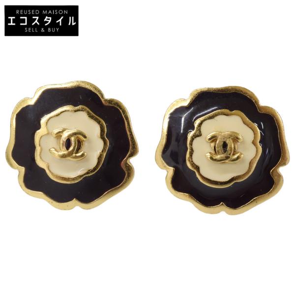 CHANEL（シャネル） 03P カメリア ココマーク ピアス イエローゴールド 