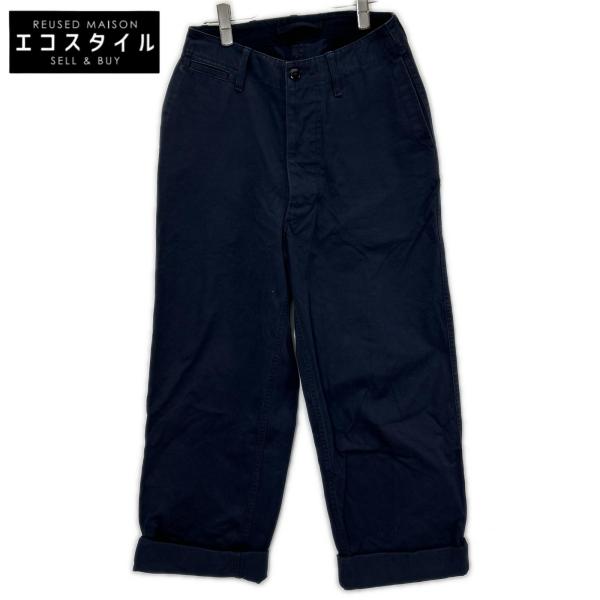 NIGEL CABOURN ナイジェルケーボン 8044-00-50020 ネイビー ベーシック チノパンツ ブラック 30 ボトムス コットン メンズ 中古