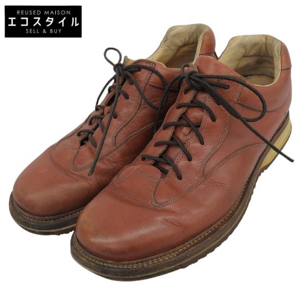 SANTONI サントーニ イタリア製 レザー スニーカー シューズ メンズ ブラウン