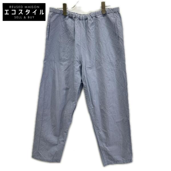 DANTON ダントン JD-2540 LHP ライトブルー  コットンリネンウェザーイージーパンツ ライトブルー 38 ボトムス リネン レディース 中古