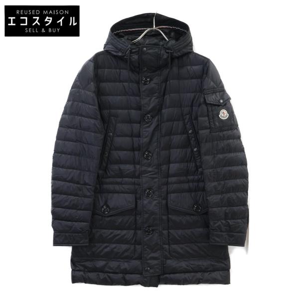 美品/ MONCLER モンクレール BENJAMIN フーディダウンジャケット 1 ブラック メンズ