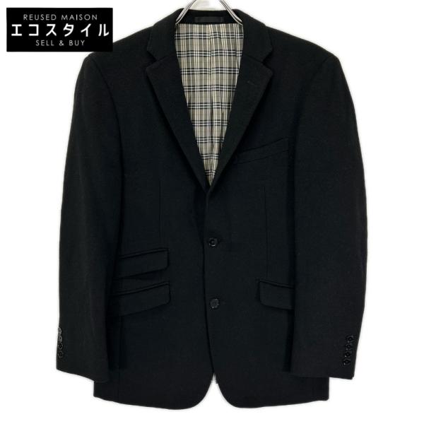 Burberry Black Label バーバリーブラックレーベル D1E21-416-09 ブラック ウール シングルジャケット ブラック M ジャケット ウール メンズ 中古