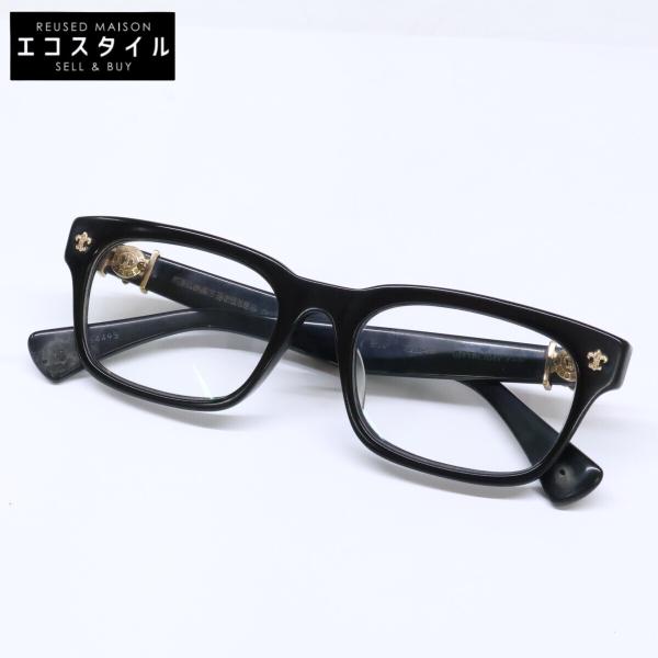 Chrome hearts クロムハーツ GITTIN ANY？-A フレア スクエア メガネ アイウェア 眼鏡 52□19-145 メンズ