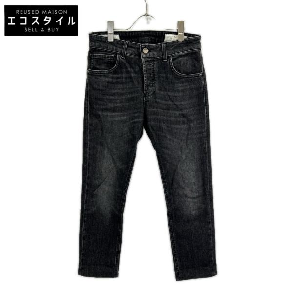 ENTRE AMIS アントレアミ グレー系 5 TK DENIM CORTO ボタンフライ デニムパンツ グレー 29/43 ボトムス コットン メンズ 中古