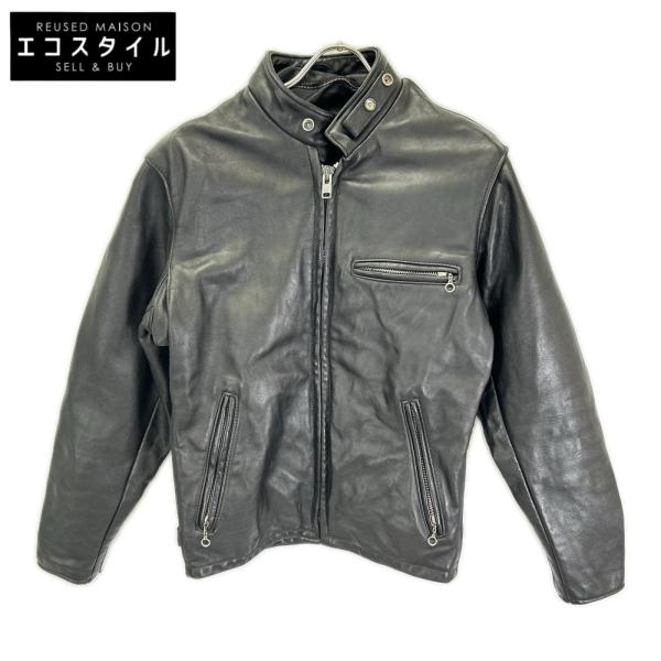 SCHOTT（ショット） 641 ブラック シングルライダース ジャケット