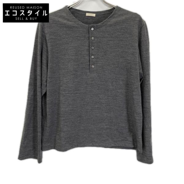 LIDnM（リドム） グレー Wool Jersey Henley L/S Tee グレー S
