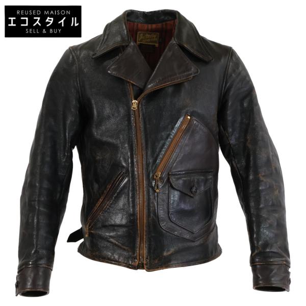 新品JOE McCOY(ジョーマッコイ) ダウンベストメンズ　ブラック　黒38 THE_REAL_McCOY'S / リアルマッコイズ REAL McCOYS ベスト