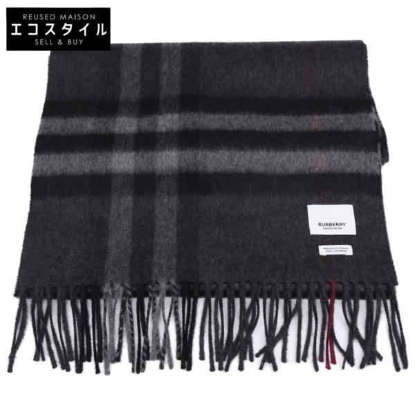 極美品 BURBERRY カシミヤ チェックマフラー BURBERRY バーバリー マフラー MU DF MED TO GC SCF 8095699