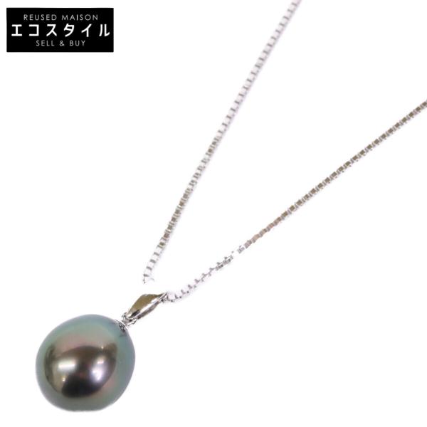 美品 TASAKI タサキ 925 黒真珠 ネックレス シルバー レディース