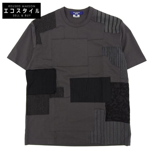 美品 JUNYA WATANABE MAN ジュンヤワタナベマン 綿天竺×多素材パッチ