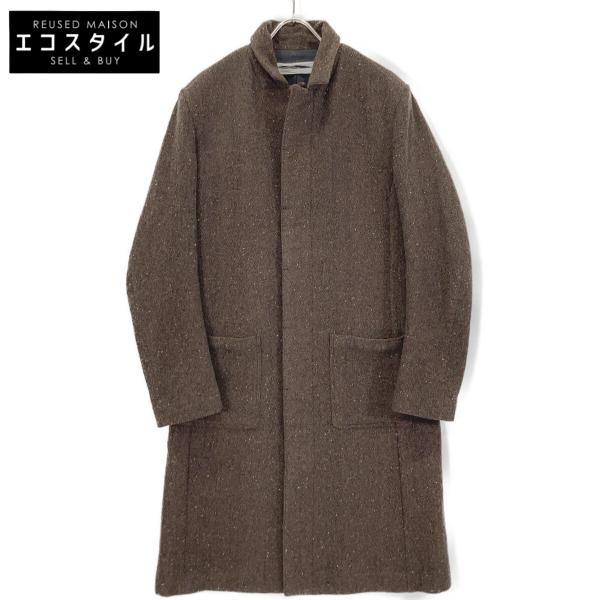 individual sentiments インディビジュアルセンチメンツ 20AW ブラウン CO41-MW15-NO ツイード ロングコート 0 individual sentiments インディビジュアルセンチメンツ 20AW ブラウン