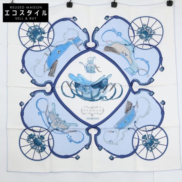 美品 HERMES エルメス 001573S 36 SPRINGS スプリングス シルク カレ90