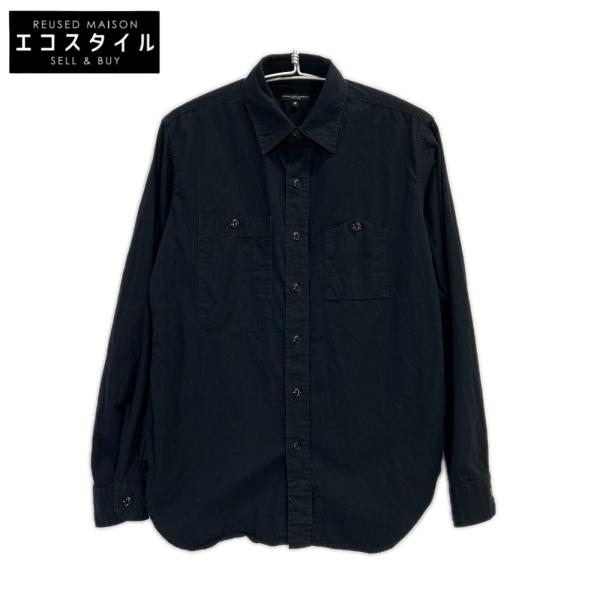 Engineered Garments エンジニアードガーメンツ ブラック コットン ダイヤモンドステッチ ワークシャツ S メンズ