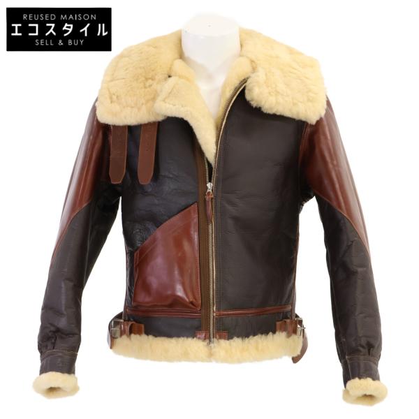THE FEW ザ フュー 33H5595 PERRY SPORTSWEAR実名復刻 B-3 ムートン フライトジャケット 38 メンズ