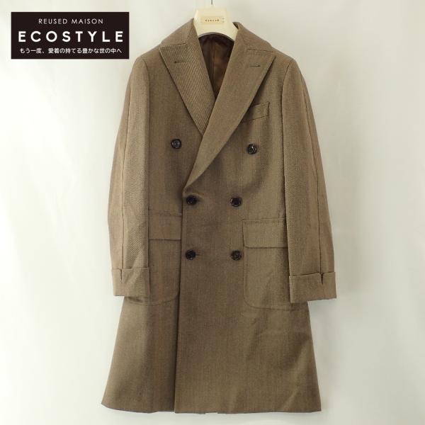 CARUSO カルーゾ サイズ46 トレンチコート ブラウン wine-king_2877100000014472