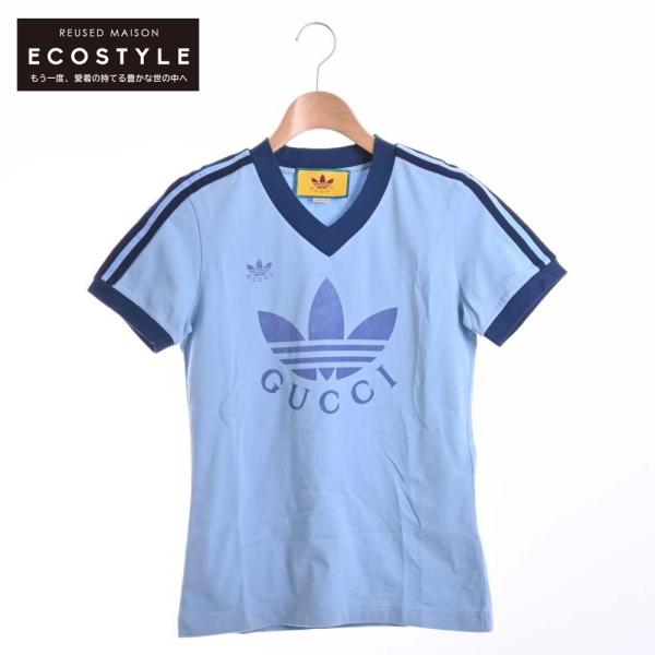 GUCCI（グッチ） 美品/国内正規/ ×adidasアディダス 693636 VネックT