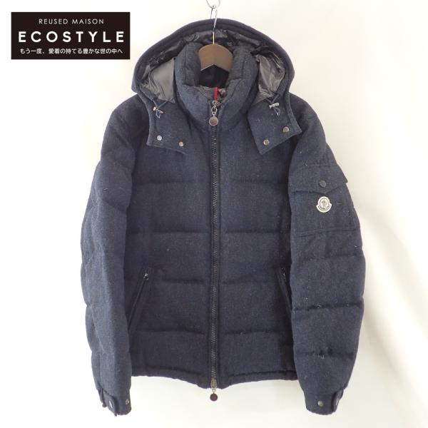 MONCLER フード付きジャンバー　ネイビー　8A MONCLER フード付きジャンバー ネイビー 8A MONCLER フード付き