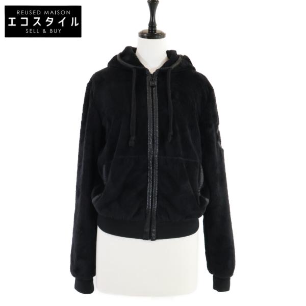 CHANEL ロゴブラックジップアップパーカー&Tシャツ38 美品 3119_8.jpg