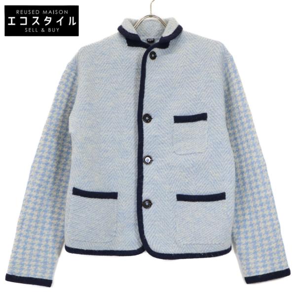 【美品】45R 現行 908チロリアンジャケット 千鳥格子 ウール wine-king_2877100000035969