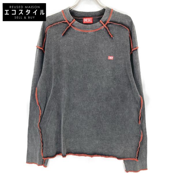 DIESEL ディーゼル A10539 グレー T-WEEK-LS ロゴ アウトシーム DIESEL ディーゼル A10539 グレー T-WEEK-LS ロゴ アウトシーム