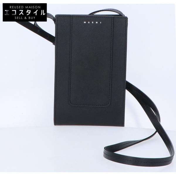 美品 MARNI マルニ 22AW TEMI0012U0 LV520 Z356N サフィアーノ フォン 