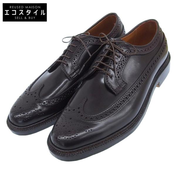 オールデン　コードバン　ウイングチップ バーガンディ　8D美品 ALDEN】オールデン N5506 ロングウイングチップ コードバン