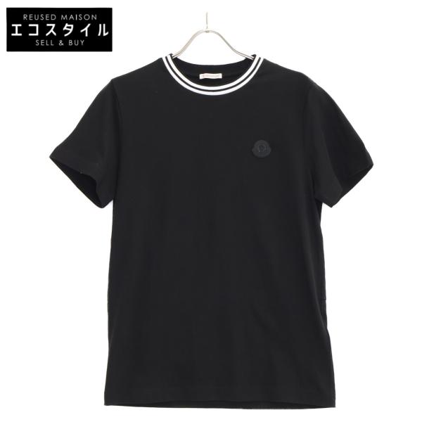 MONCLER ブラック Tシャツ XL ブラック Tシャツ : Tシャツ＆ポロシャツ 向けの メンズ
