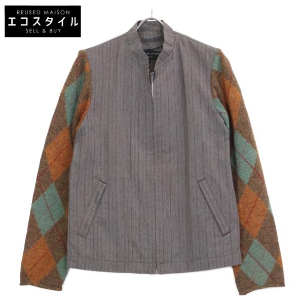 極美品 コムデギャルソンオムプリュス 再構築 ドッキングスウェット 総柄 S Comme Des Garcons Homme Plus/コムデギャルソン オムプリュス
