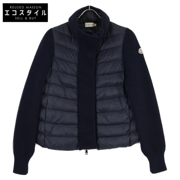 美品● モンクレール カーディガン　ワッペン　MAGLIA Sサイズ　ネイビー wine-king_2877100000042701