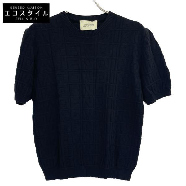 FENDI フェンディ 22年 FZY443 ブラック ズッカ 半袖ニット