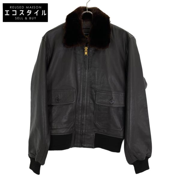 美品 アルファインダストリーズ フライトジャケット G-1 ブラウン 2XL 美品 アルファインダストリーズ フライトジャケット G-1