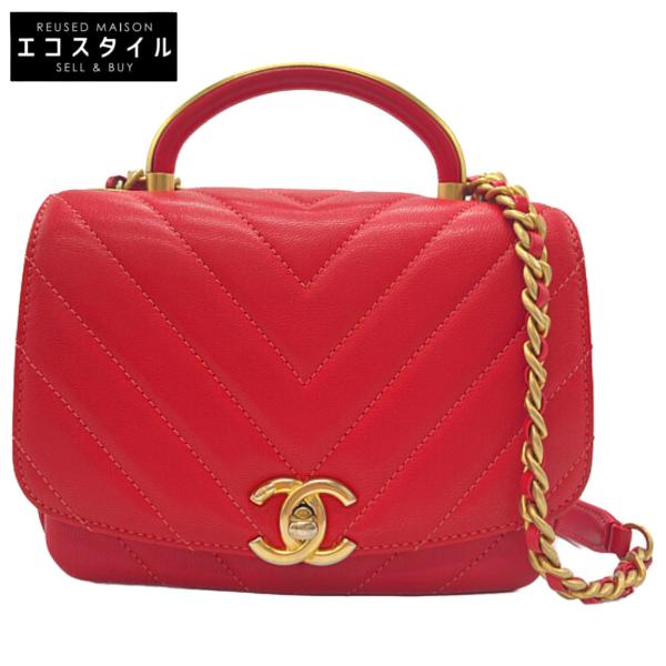 【限定品】CHANEL チェーンラウンドショルダーバッグ　レッド CHANEL - シャネル CHANEL ラウンドチェーンクラッチ AP0060 27