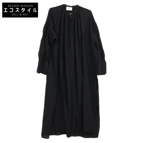 美品♪プルミエアロンディスモン ネックリボン コットン シャツワンピース 美品/23年 1er Arrondissementプルミエ アロンディスモン B1033AFA028