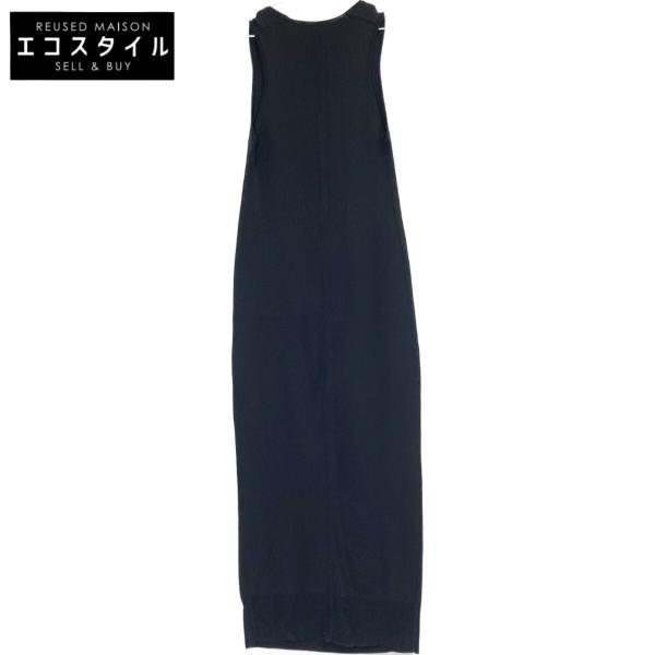 e BIOTOP ヨービオトープ ブラック Long knit dress ワンピース ブラック 1 ワンピース アセテート レディース 中古