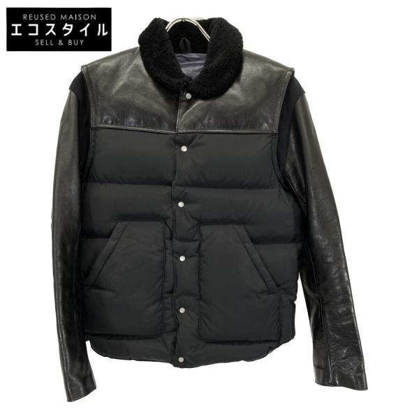 UNDERCOVER（アンダーカバー） 12AW ブラック ドッキング レザー