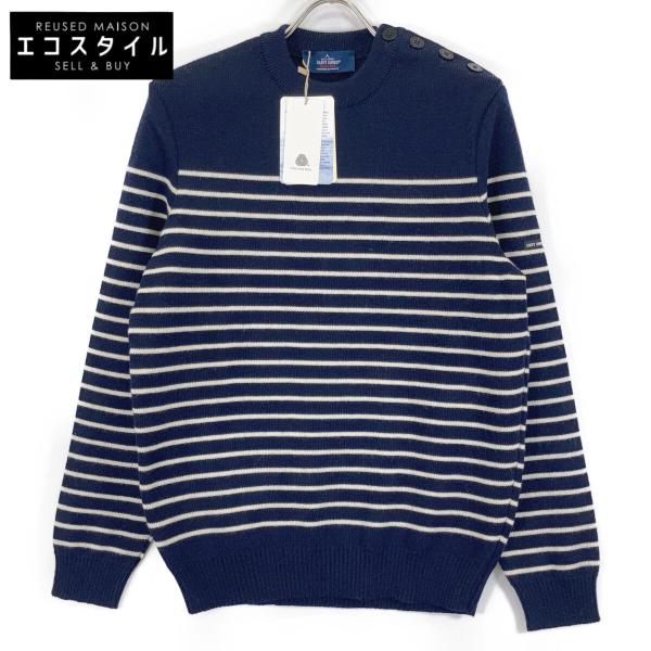 SAINT JAMES（セントジェームス） フランス製 ウール100 ネイビー