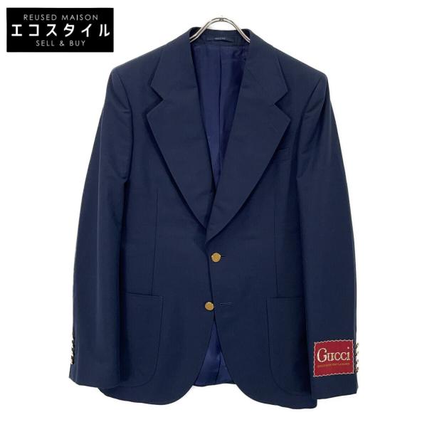 GUCCI テーラードジャケット GUCCI（グッチ）テーラードジャケット 青 サイズ:44(S位) メンズ