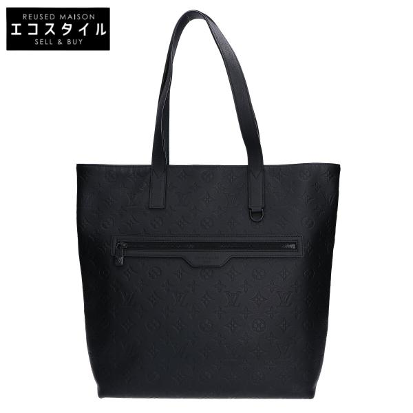 新品同様シャドウエクスカーショントートバッグレザー ブラック M24777 LOUIS VUITTON ルイヴィトン M24777 モノグラムシャドウ