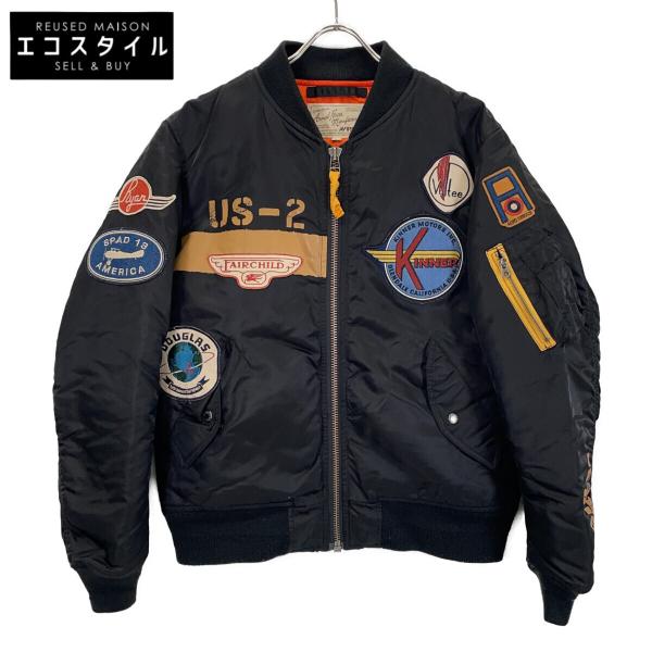 AVIREX（アヴィレックス） 6132056 ブラック PATCHED MA-1 A.C.C.