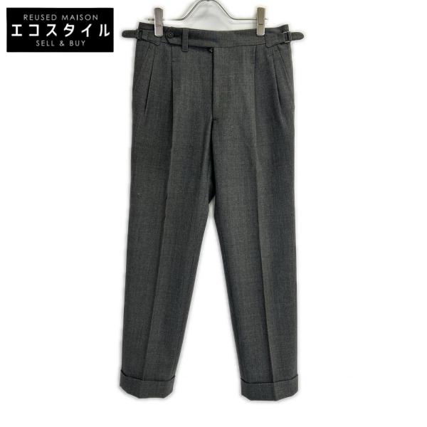 IGARASHI TROUSERS イガラシ トラウザーズ グレー 2タック サイド