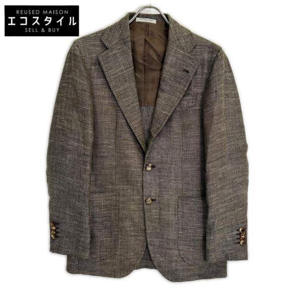 Orazio Luciano オラッツィオルチアーノ T4334 ブラウン ウール×リネン