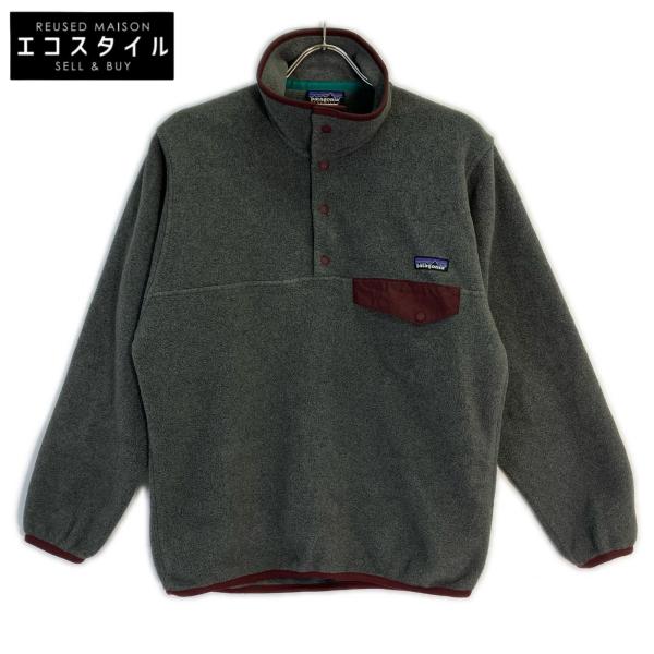 patagonia（パタゴニア） グレー×ボルドー SYNCHILLA フリース