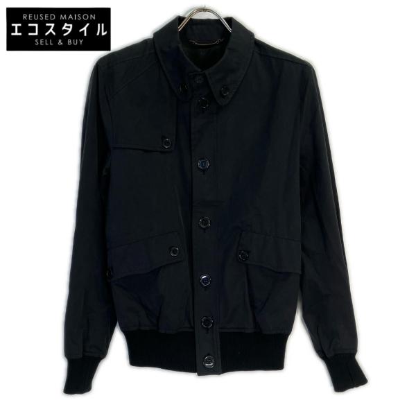 DOLCE&GABBANA ドルチェアンドガッバーナ G9416T FU6EW ブラック コットン ジャケット 44 DOLCE&GABBANA ドルチェアンドガッバーナ G9416T FU6EW ブラック