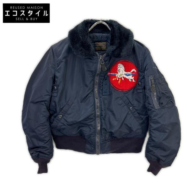 ALPHA INDUSTRIES アルファインダストリーズ ネイビー B-15D 50s復刻 フライトジャケット 36 Alpha Industries（アルファ・インダストリーズ） ネイビー B-15D 50s